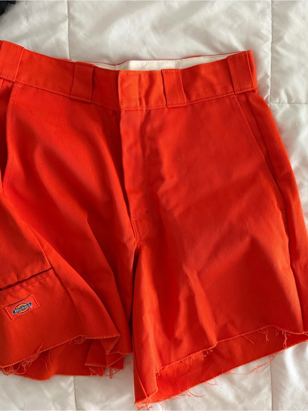 Dickies Orange Vintage Workwear Shorts - Durable Canvas
